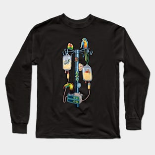 Tucan on the IV pole Long Sleeve T-Shirt